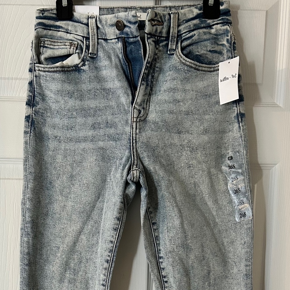 Willow & root high rise mom jean